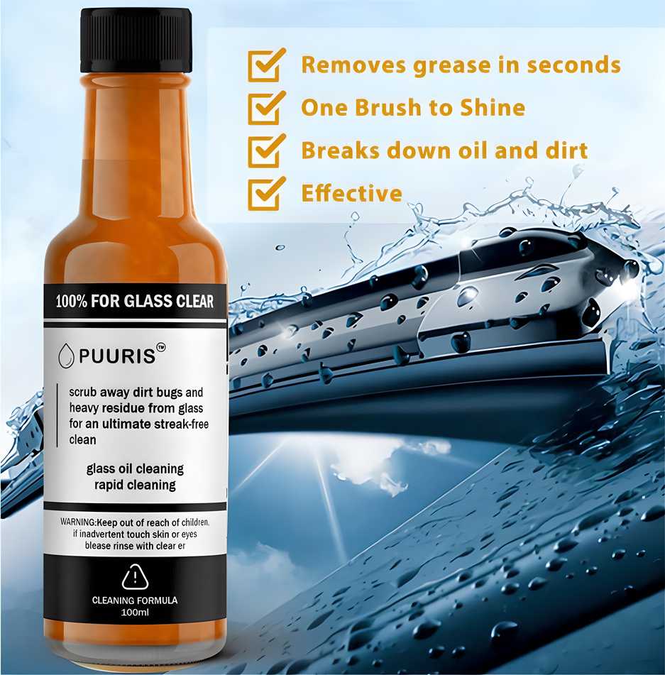 Powerful Glass Cleaning Agent (BUY 1 GET 1 + FREE SPONGE & TOWEL )