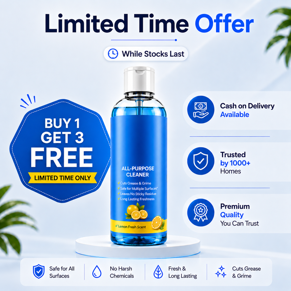 Multi-Purpose Cleaner (Buy 1 Get 3 FREE)